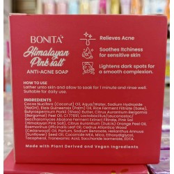 Bonita Himalayan Pink Salt Exfoliating Bar for Face and Body