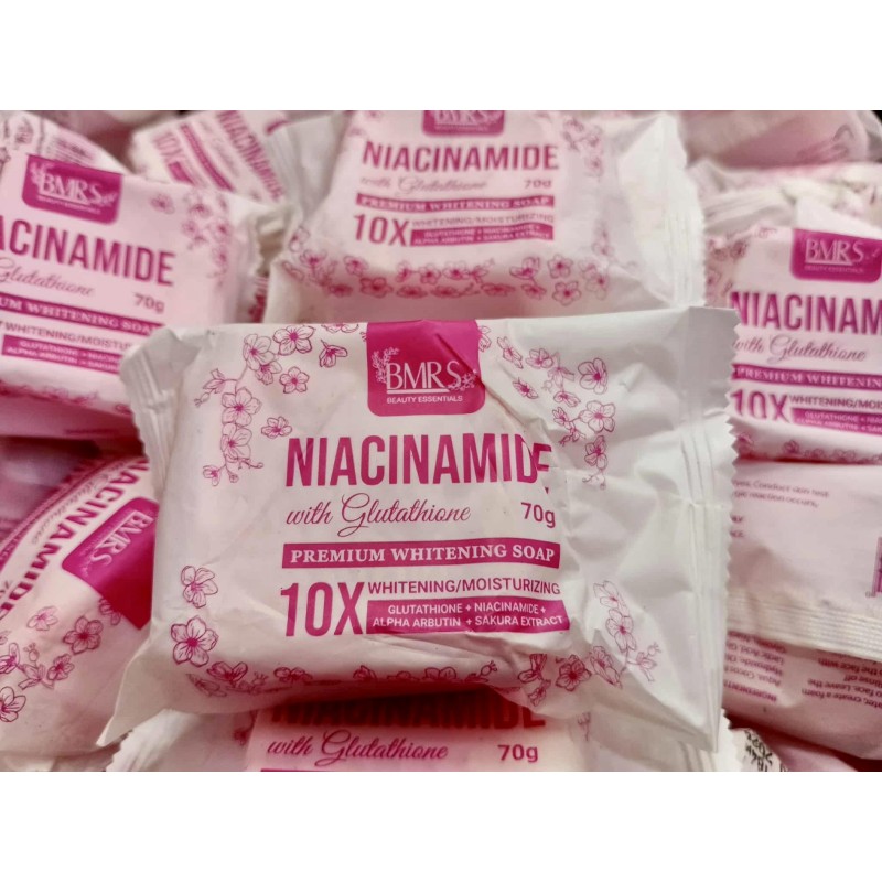 BMRS Niacinamide with Glutathione Premium Whitening Soap BMRS Niacinamide with Glutathione Premium Whitening Soap