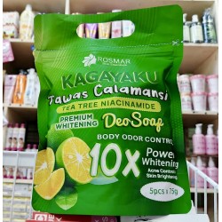 Rosmar Kagayaku Tawas Calamansi Tea Tree Niacinamide Premium Whitening Deo Soap