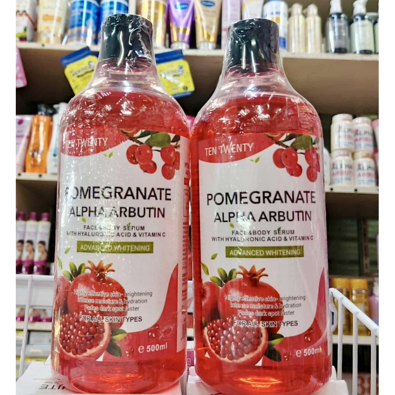 Ten Twenty Pomegranate Alpha Arbutin Face & Body Serum
