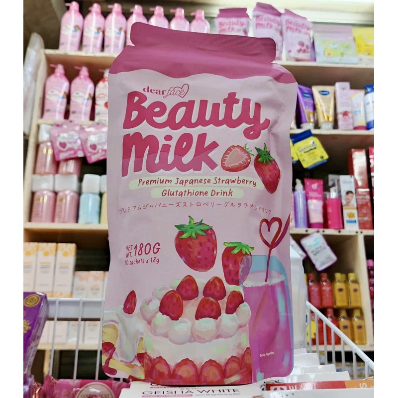 Beauty Milk Japanese Strawberry Glutathione Drink
