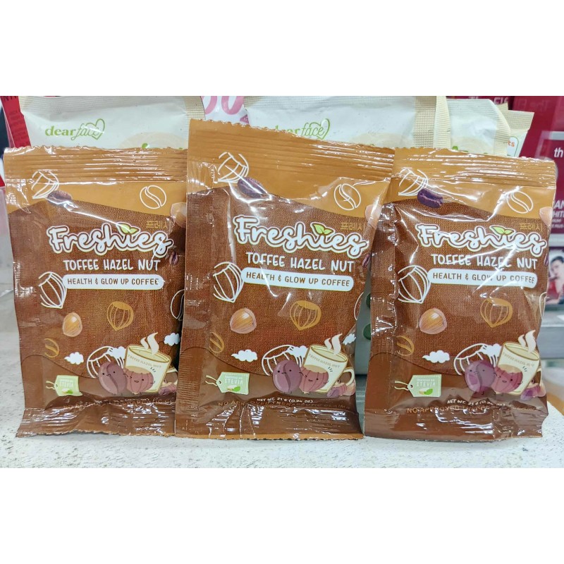 Freshies Toffee Hazelnut Health & Glow Up Coffee (1 sachet)