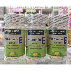 Prolife Atlas Vitamin E 400I.U. (100 softgels)