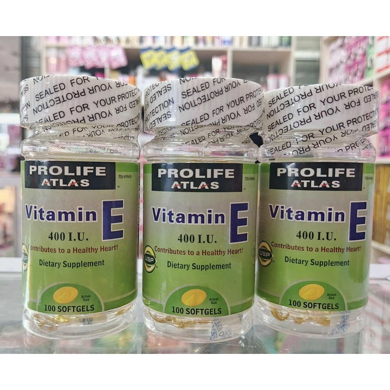 Prolife Atlas Vitamin E 400I.U. (100 softgels)